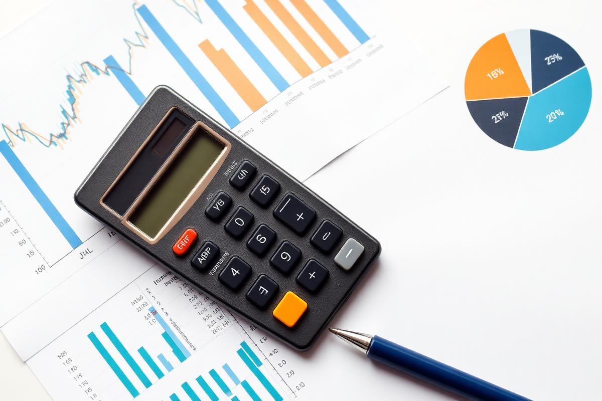 Financial charts and calculator